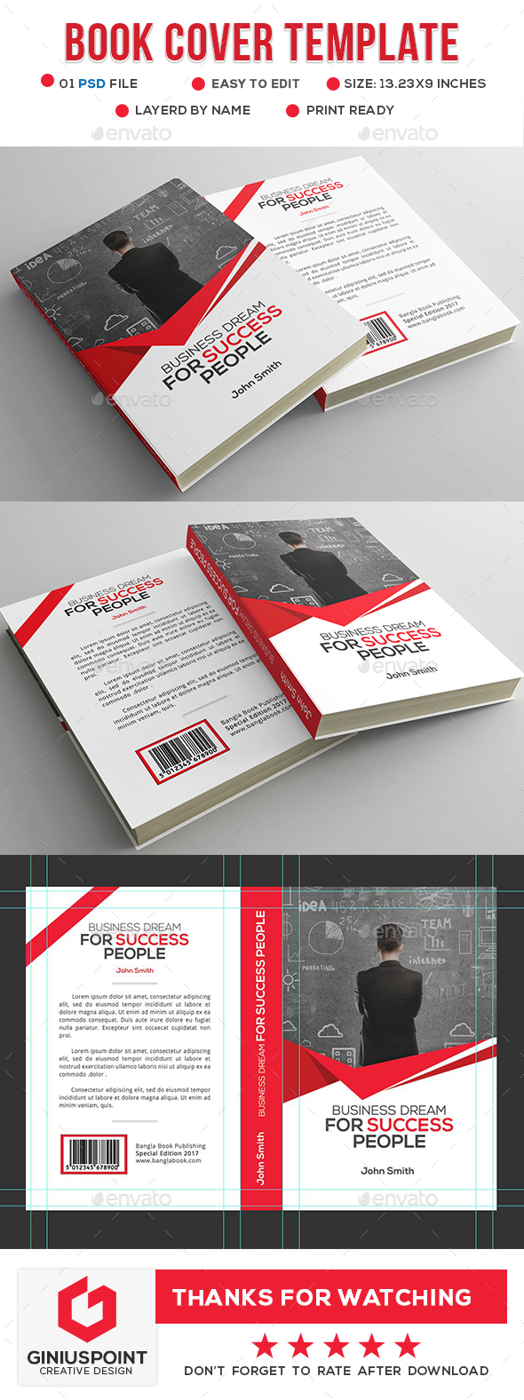 Editable Book Cover Template